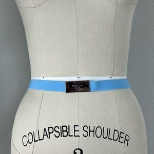 Prada Elastic Slip On Metal Stamped Belt